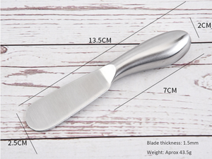 도매 맞춤 제작 재사용 가능 미니 소형 치즈 스프레더 및 버터 나이프 금속 재질 - Product Image 6