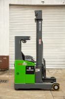 Chariot élévateur électrique contrepoids MOVMES 1500 kg avec batterie lithium-ion, type surélevé, longueur de fourche 1070 mm, levée 6 m
