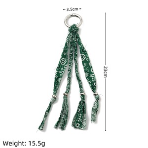 TG-2682 2026 สินค้ามาใหม่ สไตล์สร้างสรรค์ วัสดุผ้า ผ้าฝ้าย วินเทจ ลูกปัดหลากสีสัน จี้กระเป๋า อุปกรณ์ตกแต่ง DIY - Product Image 4