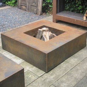 Outdoor Corten Steel Natural Rusted Color Wood Burning <b>Fire</b> <b>Pit</b> - Product Image 2