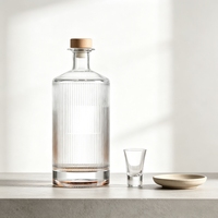 Bouteille de spiritueux en verre vintage de 500 ml en forme d'animal avec bouchon à vis pour vodka, whisky, brandy, gin, rhum, tequila