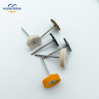 Huacera 3A00.1 Kits de polissage de meulage dentaire mèches de routeur à pointe de carbure en alliage métallique consommables pour fraise de polissage de laboratoire dentaire