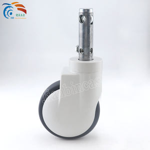 <span class=keywords><strong>150mm</strong></span> Mittel verriegelung 28x96mm Nachlauf 5 Zoll Mittel verriegelung Medical Swivel Long Stem <span class=keywords><strong>Caster</strong></span> - Product Image 2