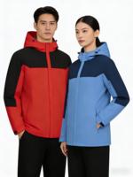 Veste orange personnalisée avec logo d'usine, coupe-vent pour hommes et femmes, randonnée en plein air, automne, hiver, vêtements de travail