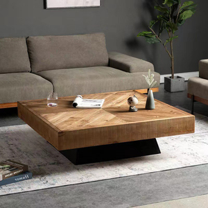 Đồ Nội Thất Bắc Âu Đồ Nội Thất Phòng Khách Rắn Gỗ Tấm Nối Bàn Trà Tự Nhiên Vuông Bàn Cà Phê Sofa End Bảng - Product Image 4