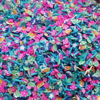 1 kg de garnitures pour slime DIY : tranches d'argile polymère, coquillages marins, étoiles de mer, requins, cactus, strass acryliques, paillettes d'argile polymère