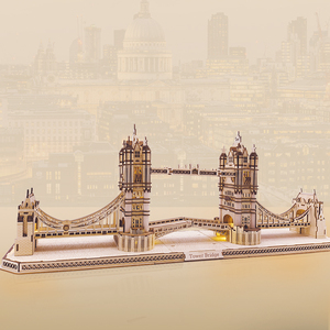 Cầu <span class=keywords><strong>London</strong></span> bao gồm các mảnh gỗ lồng vào nhau kiến trúc câu đố <span class=keywords><strong>3D</strong></span> bằng gỗ - Product Image 3