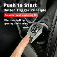 Housse de protection pour démarrage de voiture en un clic, autocollant décoratif pour démarrage sans clé, protecteur de bouton de contact et ornement de véhicule
