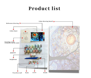 Rüyalar şehir boyama dijital DIY yetişkin yağlı boya ile paintbrush ve akrilik boya manzara resimleri ev dekor için - Product Image 5