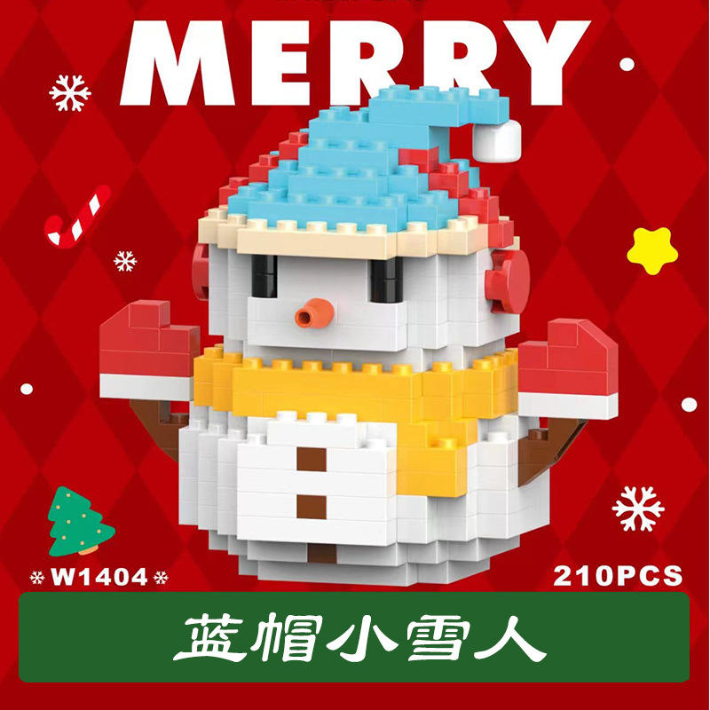 1404 bonhomme de neige bleu