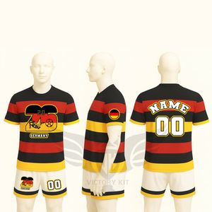 Conjunto de Camiseta y Pantalones Cortos de Fútbol con Diseño Temático de Alemania 2026, Nombre y Número Personalizados, Uniforme de Fútbol - Product Image 2