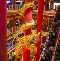 Grandes sculptures d'animaux en résine pour intérieur, dragons chinois, artistiques, sur mesure, taille ajustable, pour célébrations festives