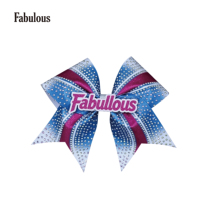Noeuds de cheveux personnalisés pour cheerleading, avec strass et paillettes, nœuds surdimensionnés pour filles, couleurs d'équipe personnalisées, confortables, respirants, logo personnalisé