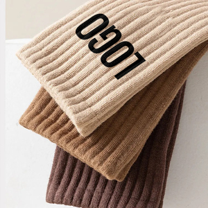 Custom Logo Winter Crew Jacquard <strong>Socks</strong> New Letter Cute Knitted Breathable Athletic Men Cotton Cycling Striped Sports <strong>Socks</strong> - Product Image 6