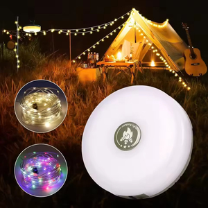 Rechargeable Camping String <b>Lights</b> with Hanging Hook Warm White LED Tent <b>Light</b> for Outdoor Camping Hiking <b>Emergency</b> Use - Product Image 6