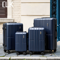 Ensemble de 4 valises rigides en ABS avec roulettes silencieuses en TPU, bagages légers à roulettes