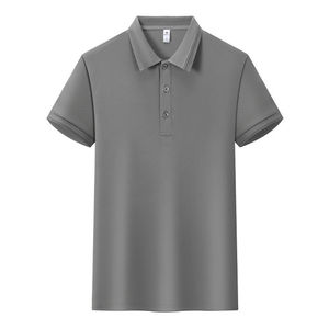 เสื้อโปโลสีพื้นแขนสั้นโพลีเอสเตอร์สำหรับใส่ในฤดูร้อนทุกวัน - Product Image 4