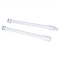 Applicateur vaginal en plastique blanc pour crème, pommade, usage cosmétique