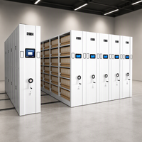 Système de rayonnage compact mobile en acier, système de rayonnage électrique intelligent pour archives, armoire d'archives de bibliothèque