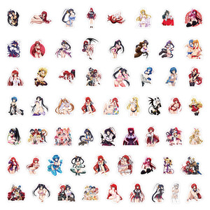 สติกเกอร์ลายกราฟฟิตีสาวอนิเมะเซ็กซี่ High <span class=keywords><strong>School</strong></span> <span class=keywords><strong>DXD</strong></span> จำนวน 60 ชิ้น สำหรับตกแต่งกระเป๋าเดินทาง แล็ปท็อป สติกเกอร์สาวญี่ปุ่น - Product Image 3