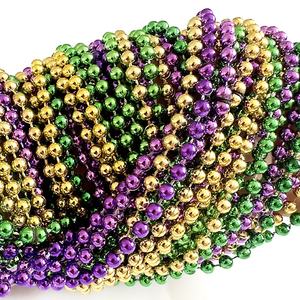 Décorations de fête de carnaval Mardi Gras, perles en plastique, collier pour le festival de <span class=keywords><strong>la</strong></span> Nouvelle-Orléans, maison en pain d'épices, décorations MG-01 - Product Image 3