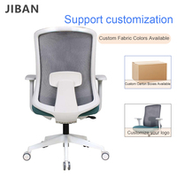 Chaise de bureau à coussin épais, soutien lombaire, réglage manuel, respirante, siège de travail pour ordinateur, vente directe usine