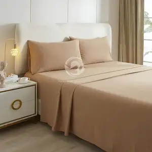 طقم مفارش سرير فاخر من الألياف الدقيقة أغطية لحاف ملاءات مجهزة لمجموعات السرير