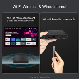 Boîtier TV intelligent Android 11 personnalisé en usine avec RTC, firmware gratuit, test 4G LTE, carte SIM, processeur Quad Core Amlogic S905Y4, 4K 3D, décodeur - Product Image 3