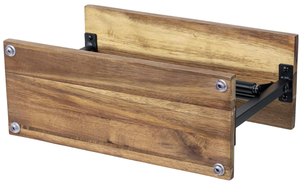 Portarotolo in Legno con Ripiano Superiore <span class=keywords><strong>e</strong></span> Struttura in Metallo Nero, Porta Spezie da Cucina Autoportante per Piano di Lavoro - Product Image 5