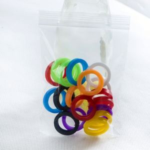 Ensemble de capuchons de clés en silicone colorés et d'anneaux d'identification de clés, couvre-clés en caoutchouc souple pour l'organisation des clés - Product Image 3