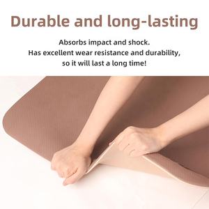 Tapis de yoga TPE personnalisé, léger, extra large, certifié RoHS, matériau écologique, antidérapant, tapis de yoga TPE pour la remise en forme - Product Image 5