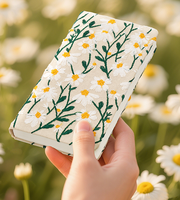 2025 petite fleur marguerite littéraire broderie manuel A6 taille spirale lié haute valeur cahier blanc Floral tissu Journal