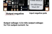 Modul Catu Daya DC-DC Tegangan Teratur Step-Down Low Ripple Daya Tinggi 5A Output 5V/12V