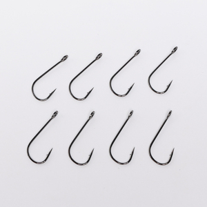 HUAEN Hameçon de pêche assisté en acier haute teneur en carbone, <span class=keywords><strong>taille</strong></span> personnalisable, avec œillet TOMARU, pour carpe, poisson-chat, brochet, matériel de pêche japonais - Product Image 1