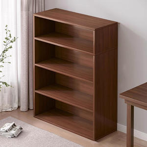 Estantería Multiusos de Madera Moderna, Estantería de Pie con <span class=keywords><strong>Niveles</strong></span>, Estantería para Libros, Estantes de Almacenamiento para Sala de Estar, Cubo Inclinado para Pared - Product Image 2