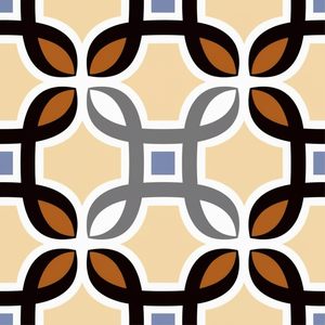 Carreaux de sol en céramique vitrifiée de qualité supérieure 40x40cm, design marocain antidérapant pour salle de bain et parking 400x400mm. - Product Image 1