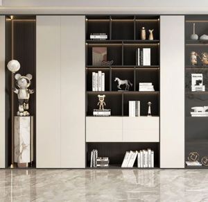 Librería de madera simple moderna, nuevo gabinete de almacenamiento decorativo para uso en el hogar, escuela, hotel o apartamento - Product Image 5