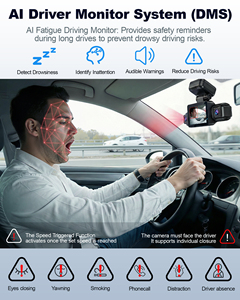 Caméra embarquée N300Pro 4 canaux avec capteur STARVIS 2, enregistrement avant 4K, arrière et intérieur 1080P, écran tactile 3 pouces, GPS intégré et moniteur de stationnement - Product Image 2