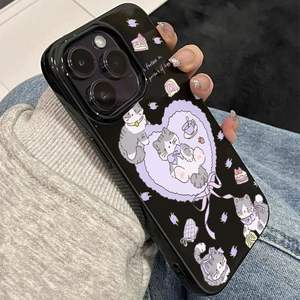 <span class=keywords><strong>Cover</strong></span> Morbida in Gelatina con Gatto <span class=keywords><strong>Viola</strong></span> per <span class=keywords><strong>iPhone</strong></span> <span class=keywords><strong>11</strong></span> 12 13 14 15 16 <span class=keywords><strong>Pro</strong></span> <span class=keywords><strong>Max</strong></span> 17 Custodia per Telefono Cartoon - Product Image 3