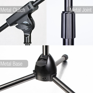 Ms005t yinyu DDP RTS phát sóng lớp Heavy Duty mic đứng Telescopic BOOM cho Studio/sân khấu - Product Image 3
