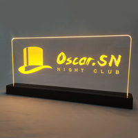 Support d'affichage LED en acrylique personnalisé pour numéros de table de mariage et de Noël avec batterie rechargeable et base en plastique