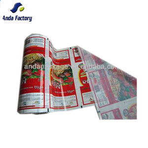 מחיר המפעל עיצוב מותאם אישית מזון כיתה אריזה מקרוני ספגטי אטריות פסטה פלסטיק סרט אריזה - Product Image 2