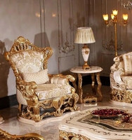 Canapé de style européen royal victorien vintage classique, meubles de luxe, ensemble de canapés en bois massif sculpté classique