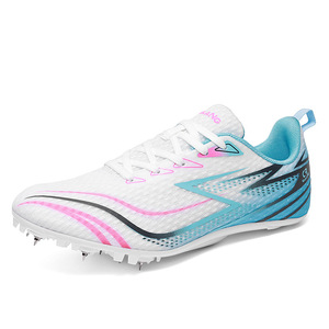 Nuevo Estilo de Zapatillas de Atletismo Juveniles, Modernas, Resistentes al Desgaste, Antideslizantes, de Caña Baja, con Púas para Competición, Parte Superior de PVC - Product Image 3