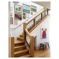 Escalier en bois de hêtre courbé en forme de L, pliable, Prima Modern