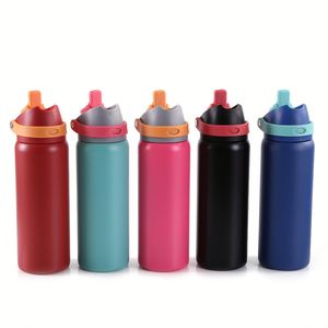 Botella de Agua Deportiva Portátil de Gran Capacidad con Aislamiento de Acero Inoxidable 304, Tapa Abatible, para Hombres y Mujeres - Product Image 5
