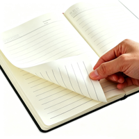 Carnet A5 en cuir PU à couverture rigide, logo personnalisé, journal de réunion d'affaires, 100 feuilles, reliure thermique, haute qualité, écriture facile