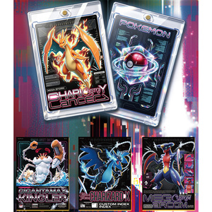 PY Wholesale Haute Qualité Carte de collection <span class=keywords><strong>Poki</strong></span> Pika-ch en métal texturé, Fan Art, Jeu de société personnalisé, Blind Box limitée, Comic - Product Image 2