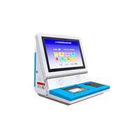 Lector de pasaporte 21,5, lector NFC, código OCR/QR e impresora térmica, máquina de autoservicio integrada para hotel de aeropuerto personalizado