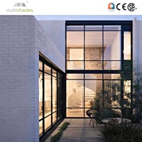 Fenêtre fixe en aluminium à rupture de pont thermique triple vitrage à faible émissivité certifiée NFRC pour chambre à coucher